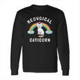 Meowgical Caticorn Funny Unicorn And Cat Gift Kittycorn Long Sleeve T-Shirt