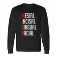 Mesial Incisal Lingual Facial Funny Dental Long Sleeve T-Shirt