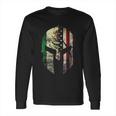 Mexican American Spartan Helmet Chicano Pride Long Sleeve T-Shirt