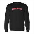 Minneapolis Classic Retro City Grey Style Minnesota Long Sleeve T-Shirt