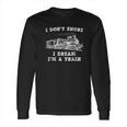 Model Train Engineer Conductor Long Sleeve T-Shirt