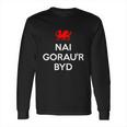 Nai Goraur Byd Worlds Best Nephew Welsh Wales Great Gift Long Sleeve T-Shirt