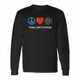 Neil Degrasse Tyson Peace Love & Science Long Sleeve T-Shirt