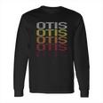 Otis Retro Wordmark Pattern Vintage Style Long Sleeve T-Shirt