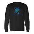 Outer Banks North Carolina Sea Blue Tribal Turtle Long Sleeve T-Shirt