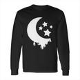 Pastel Goth Moon With Stars Kawaii Pastel Goth Design Gift Meaningful Gift Long Sleeve T-Shirt