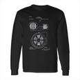 Patent Earth Tesla Alternating Motor Engineering Student Tesla Inventions Long Sleeve T-Shirt