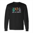 Peace Love Sanitize Funny Social Distancing Long Sleeve T-Shirt