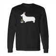 Pembroke Welsh Corgi Easter Bunny Dog Silhouette Long Sleeve T-Shirt