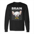 Pinky And The Brain Text Stack Big Face Long Sleeve T-Shirt