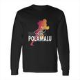 The Polamalu Silhouette Design Long Sleeve T-Shirt