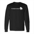 Pomeranian Dog Logo Long Sleeve T-Shirt