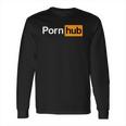 Pornhub Logo Caps Long Sleeve T-Shirt