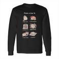 Pusheen Pizza A How-To Junior Long Sleeve T-Shirt