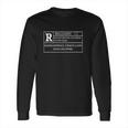 Rated R For Recovery Narcotics Anonymous Gifts Long Sleeve T-Shirt