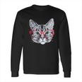 Red Linda Glasses Cat Funny Belcher Kitty Cute Humor Fun Long Sleeve T-Shirt