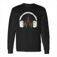 Reggae Music Headphones Rastafari Rasta Gift Long Sleeve T-Shirt