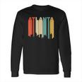 Retro 1970S Style Atlanta Georgia Skyline Long Sleeve T-Shirt