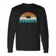 Retro Black Hawk Helicopter Pilot Vintage Sunset Long Sleeve T-Shirt