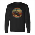 Retro Vintage Bull Riding Cowboy Western Bullriding Long Sleeve T-Shirt