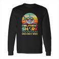 Retro Vintage Girlfriend Shark Doo Doo Doo Halloween Long Sleeve T-Shirt