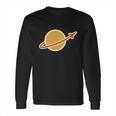 Retro Vintage Planet Space Shuttle Logo Long Sleeve T-Shirt