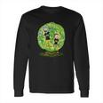 Rick And Morty Michigan Wolverines Football Long Sleeve T-Shirt