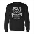 Rogue The Shrouded Blade - Dungeons & Dragons White Text Long Sleeve T-Shirt