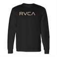 Rvca Mens Red Stitch Graphic Crew Long Sleeve T-Shirt