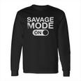 Savage Mode On Black And White Men Long Sleeve T-Shirt