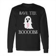 Save The Boooobs Breast Cancer Halloween Ghost Long Sleeve T-Shirt