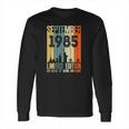 September 1985 36 Birthday 36 Years Old 1985 Birthday Vintage Long Sleeve T-Shirt