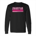 Shayla Name Personalized Retro Vintage 80S 90S Long Sleeve T-Shirt