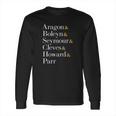 Six Wives Of Henry Viii Aragon Boleyn Seymour Cleves Long Sleeve T-Shirt