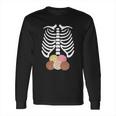 Skeleton Rib Cage Mexican Pan Dulce Concha Long Sleeve T-Shirt