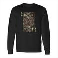 Skull Motorcycle Shirt Biker King Of Spades Card Game Poker Long Sleeve T-Shirt