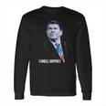 I Smell Hippies Funny Ronald Reagan Conservative Merica Usa Long Sleeve T-Shirt