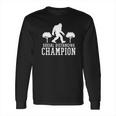 Social Distancing Champ Graphic Funny Long Sleeve T-Shirt