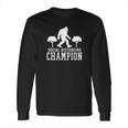 Social Distancing Champ Graphic Long Sleeve T-Shirt