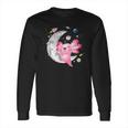 Space Axolotl Kawaii Pastel Goth Anime Comic For Girls Long Sleeve T-Shirt