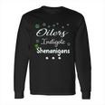 St Patricks Day Shamrock Oilers Instigate Shenanigans Funny Saying Job Title Long Sleeve T-Shirt