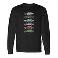 Stack Of Volvo 240 Series 242 Brick Coupes Long Sleeve T-Shirt