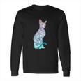 Stay Weird Pastel Goth Sphynx Cat Tattoo Kitten Long Sleeve T-Shirt