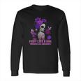 Sugar Skull Fight Like A Girl Fibromyalgia Awareness Shirt Long Sleeve T-Shirt