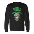 Sugar Skull Saint Patricks Day Of Dead Long Sleeve T-Shirt