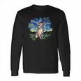 Tan Chihuahua Starry Night Impressionist Dog Art Long Sleeve T-Shirt