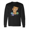 Teddy Bear Tangled In Wool | Funny Knitting Gifts Long Sleeve T-Shirt