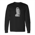 Tiki Moai Easter Island Luau Gray Gift Long Sleeve T-Shirt