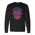 Traditional Day Of The Dead Mexico Calavera Sugar Skull Long Sleeve T-Shirt