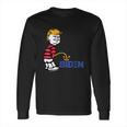 Trump 2021 Peeing Pissing Pee On Biden Anti Biden Long Sleeve T-Shirt